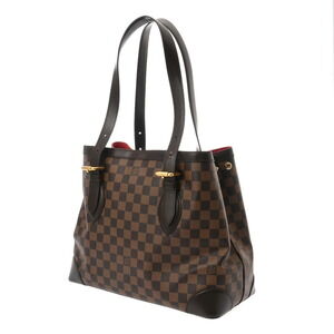Louis Vuitton Damier Hampstead Handbag Brown Canvas
